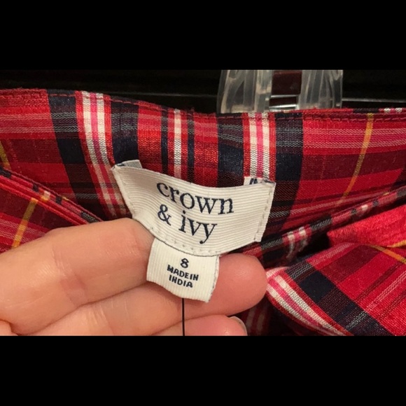 Crown and Ivy plaid Skirt - Picture 2 of 3